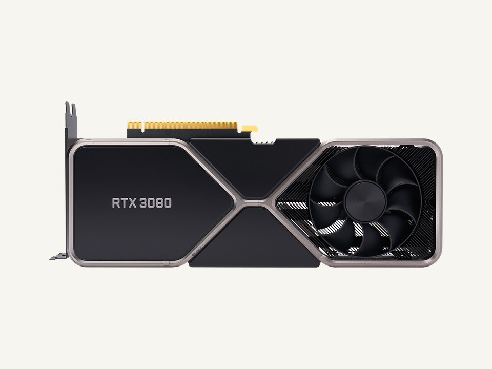 NVIDIA GeForce RTX 3080 12GB official product render